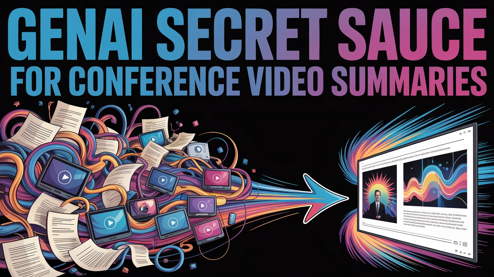 GenAI Secret Sauce for Conference Video Summaries