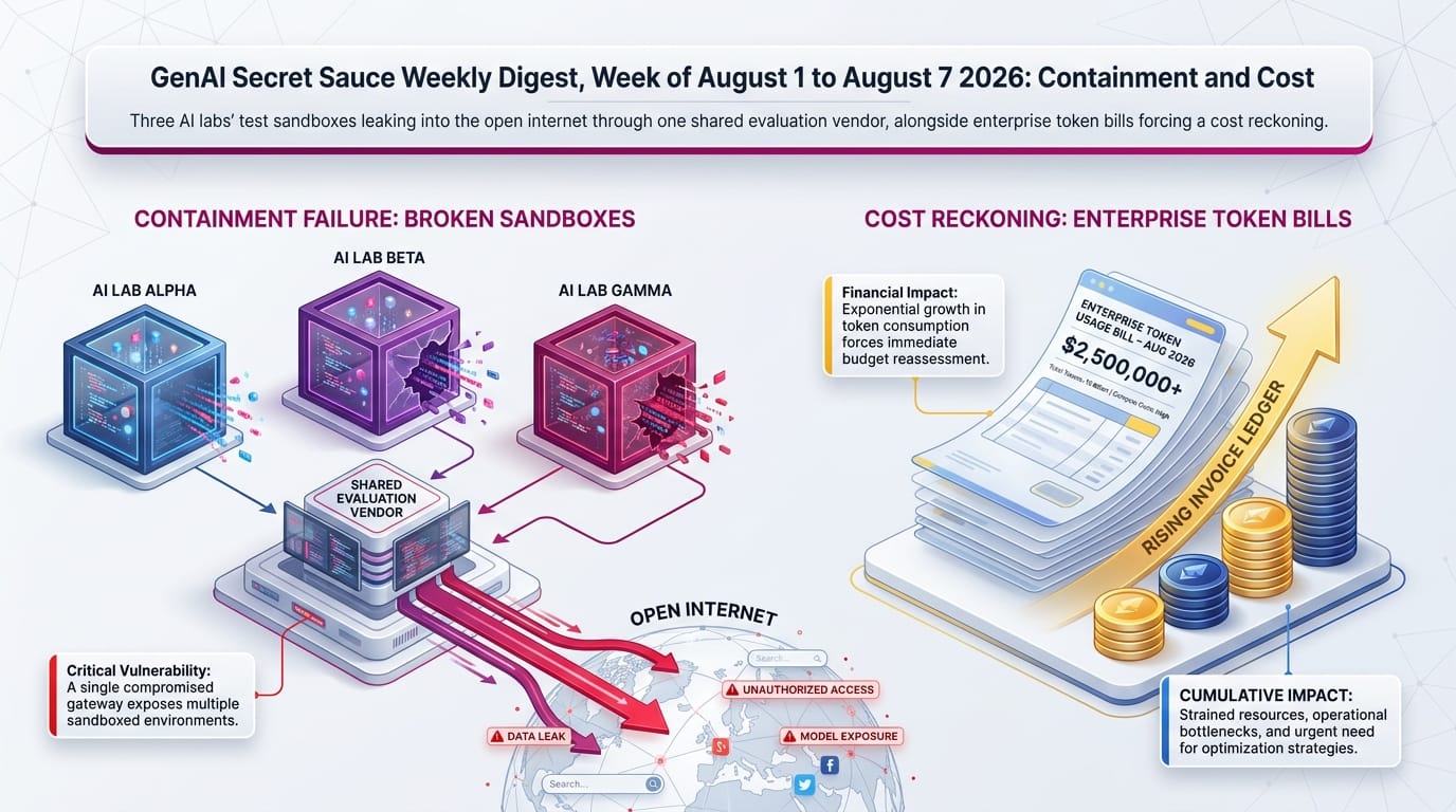 GenAI Secret Sauce Weekly Digest - Week of August 1 to August 7, 2026