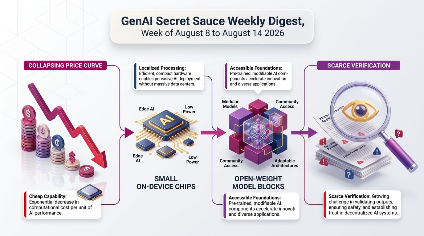 GenAI Secret Sauce Weekly Digest - Week of August 8 to August 14, 2026