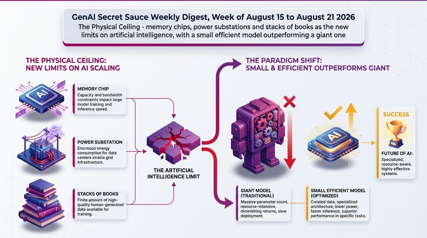 GenAI Secret Sauce Weekly Digest - Week of August 15 to August 21, 2026
