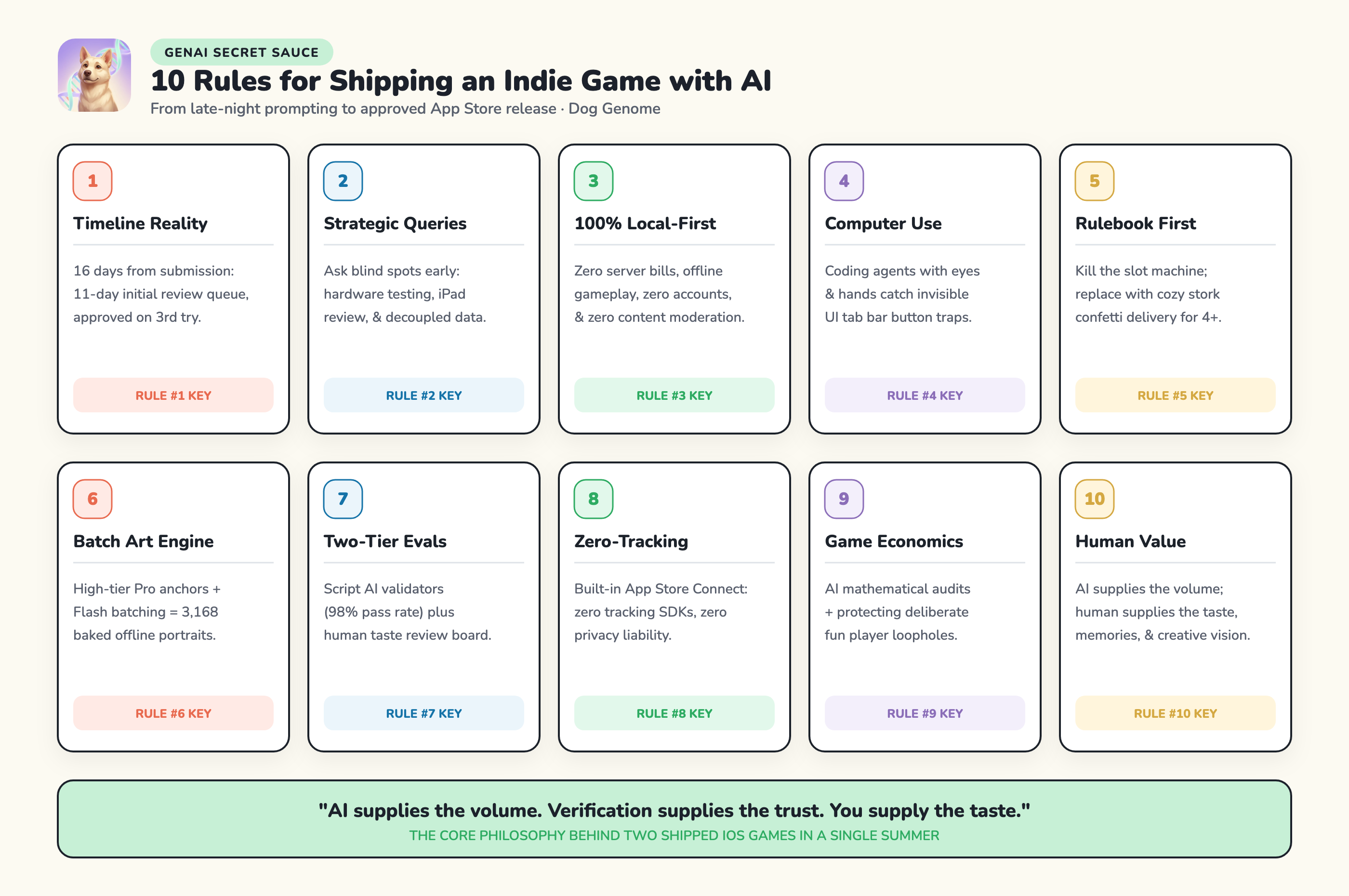 The 10 Ingredients of the GenAI Secret Sauce: Roadmap