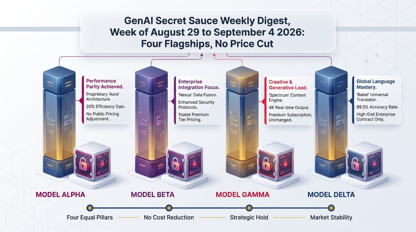 GenAI Secret Sauce Weekly Digest - Week of August 29 to September 4, 2026